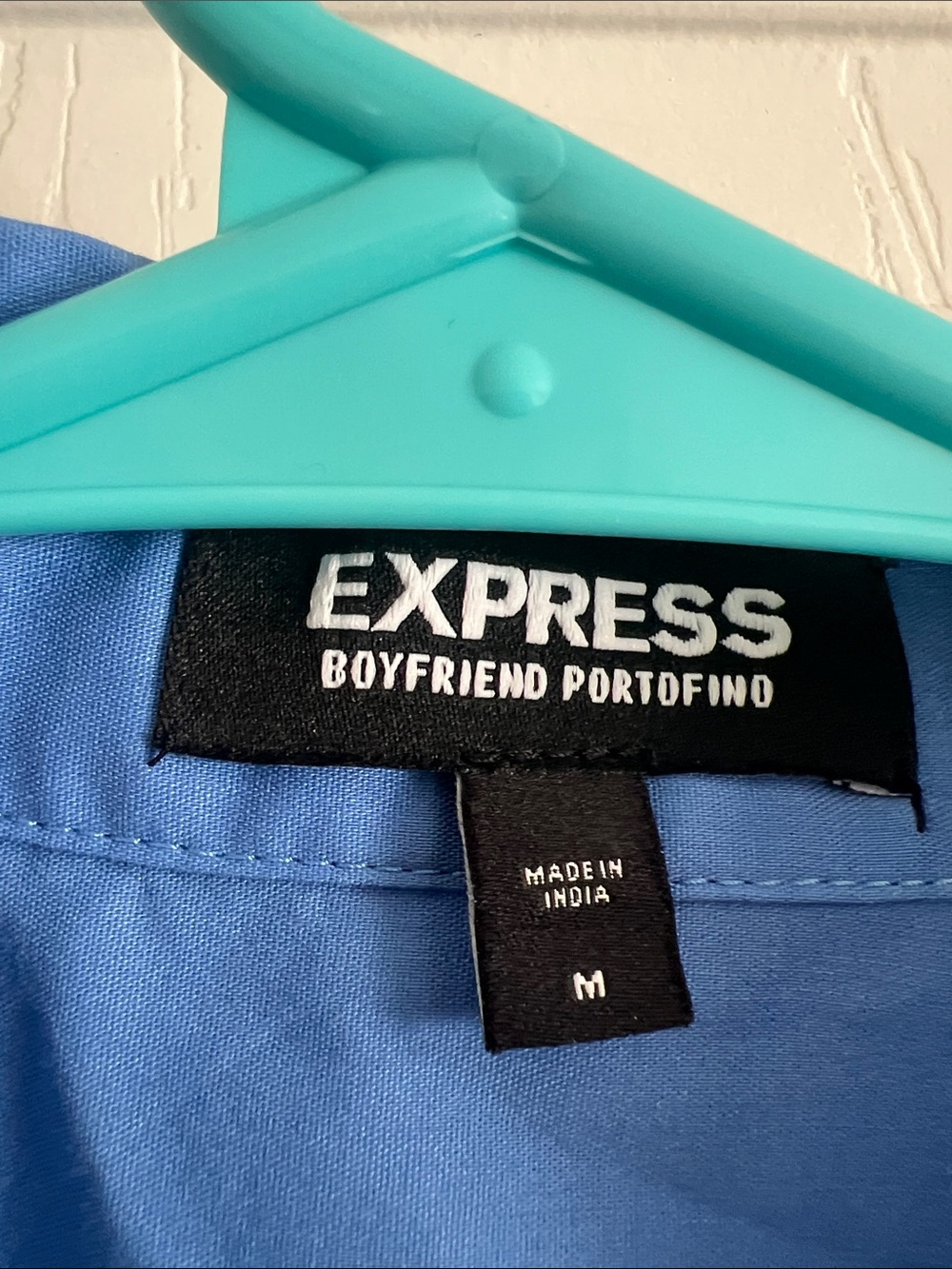 Express Blue Button-Down Shirt - Picture 2 of 3